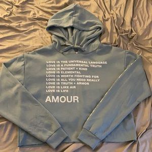 Cropped Love Sweatshirt